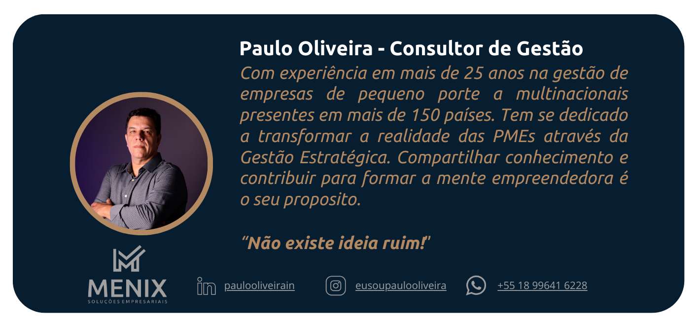 Paulo Oliveira Consultor na Menix Consultoria