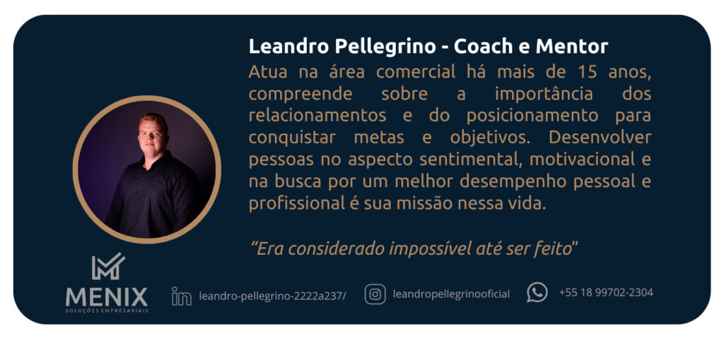Leandro Pellegrino Mentor na Menix Consultoria
